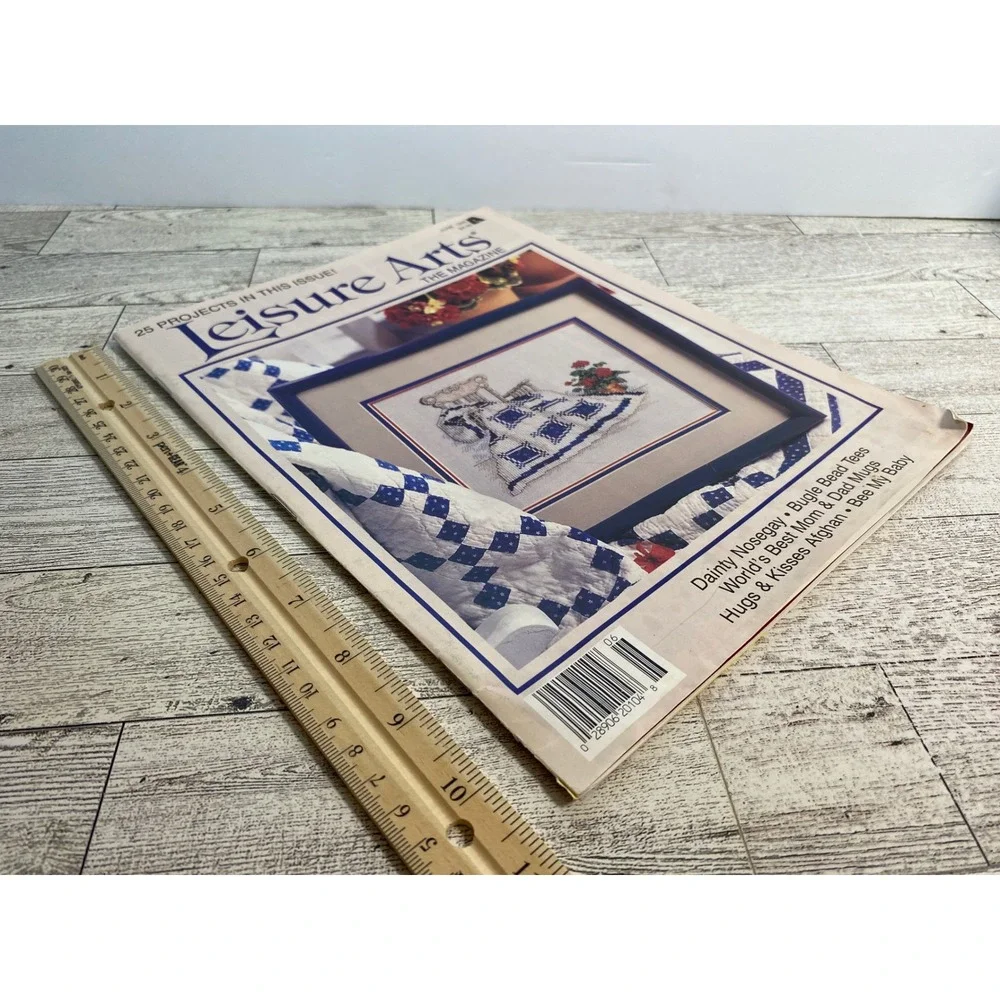 Leisure Arts The Magazine June 1995 25 Projects Cross Stitch‎ Crochet Knit Craft